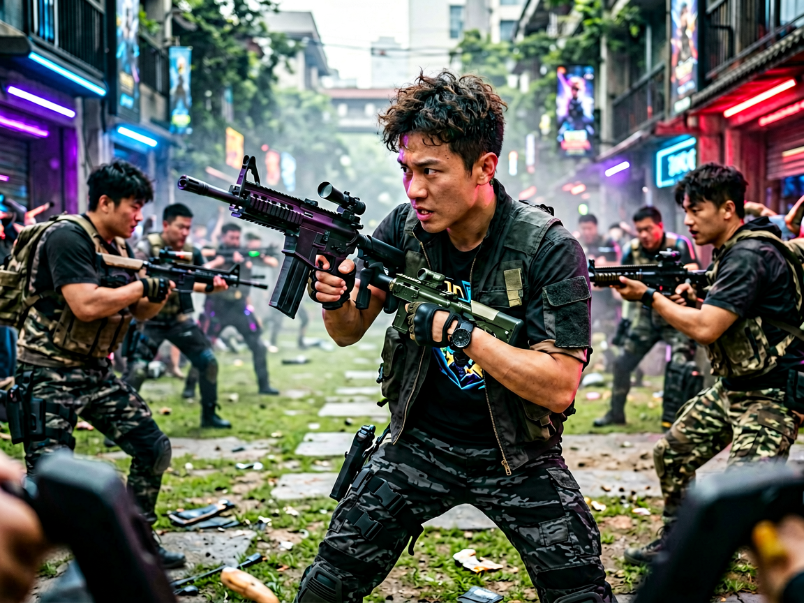 大逃杀类电竞游戏，战场竞技紧张刺激